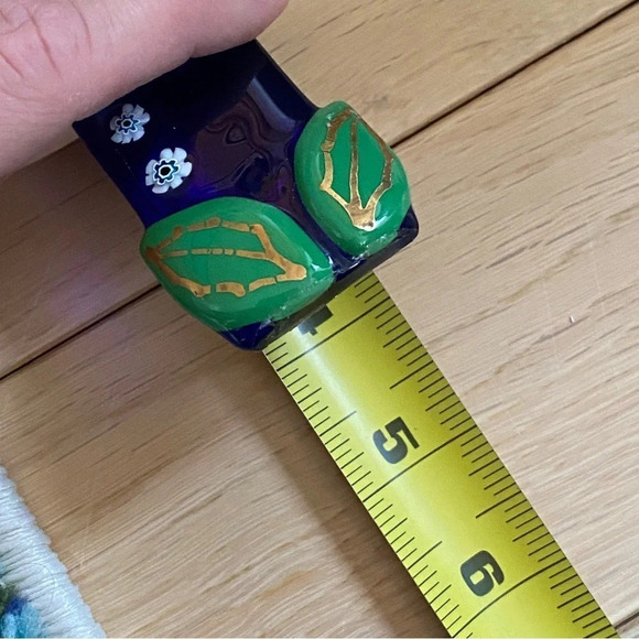 Fused Glass Murano? Candle Christmas Window Holiday Decoration - Picture 3 of 14